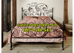 Giường sắt mỹ thuật 01