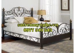 Giường sắt mỹ thuật 02